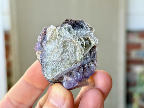 Bicolor Lepidolite, 51g, Heart Healing & Relaxation, Calming Energies, Coronel Murta, Minas Gerais, Brazil A257
