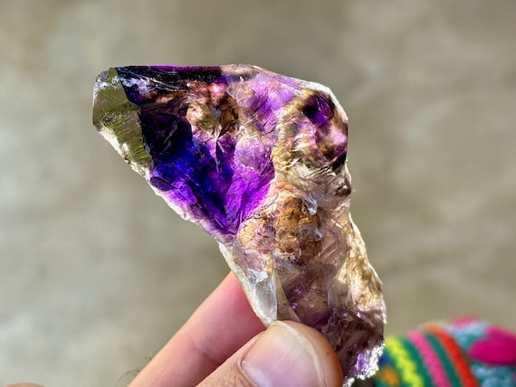 Elestial Amethyst Quartz, 99g, Old Find, Spiritual Protection & Purification, Espírito Santo, Brazil T788