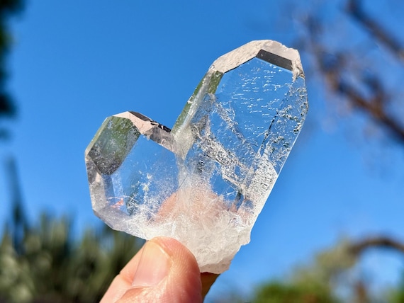 Starbrary Quartz, Japan Law Twin with Time Link, 40g, Zeca de Souza, Corinto, Minas Gerais, Brazil A557