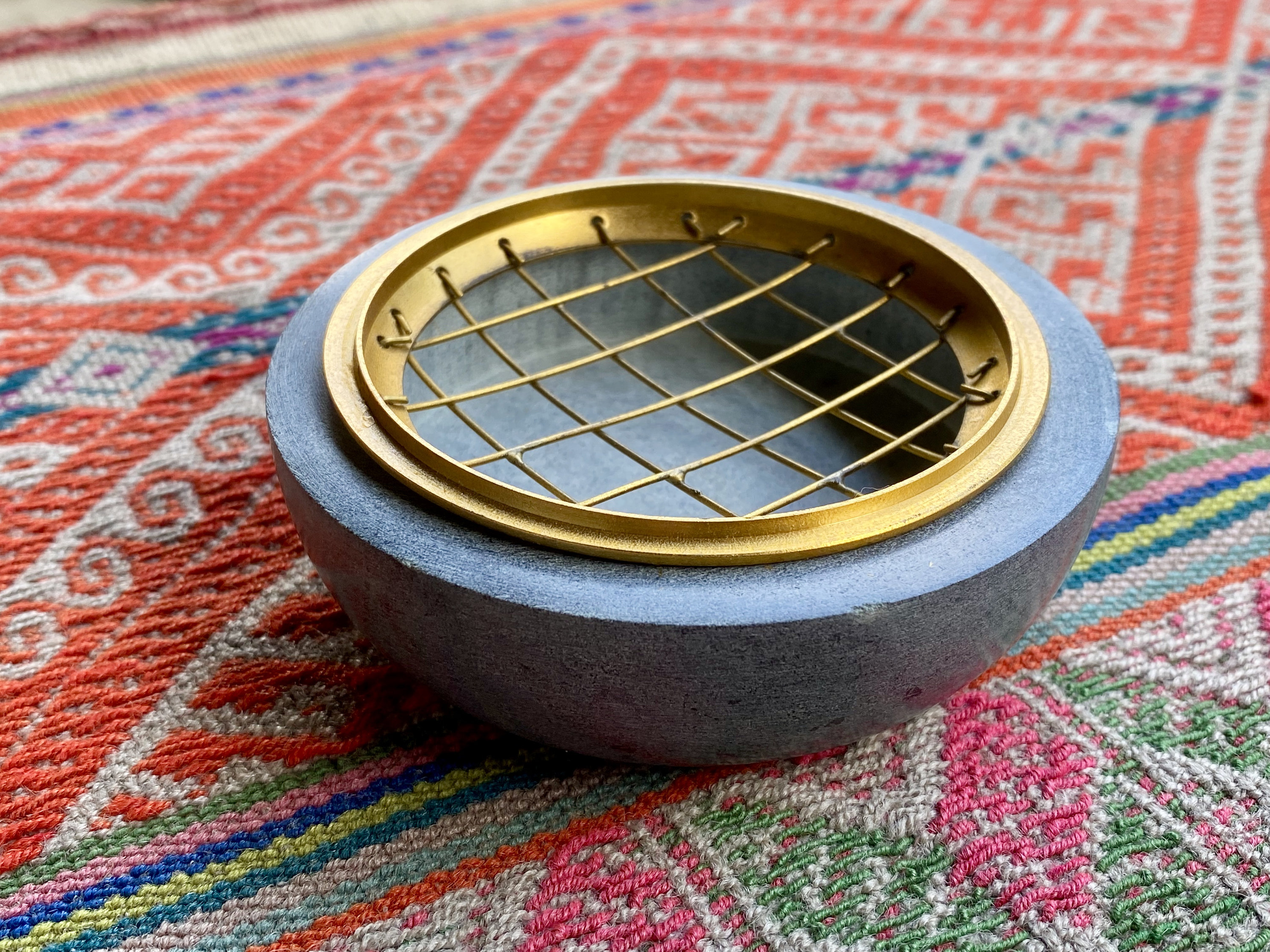 Incense Burner for Charcoal and Resin Incense, Soapstone Incense Holder