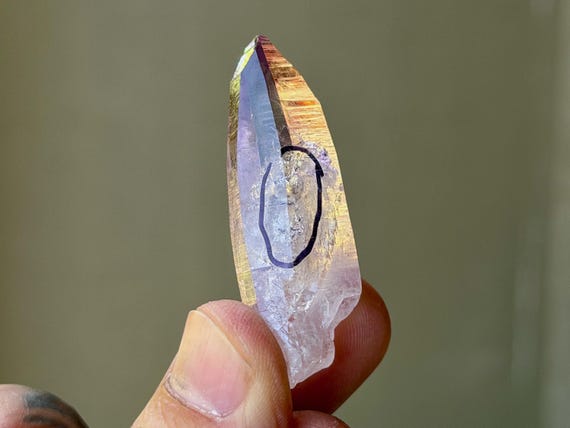 Vera Cruz Amethyst with Active Enhydro, 15g, New Find, Third Eye Chakra, Piedra Parada, Veracruz, Mexico B029