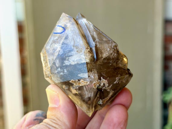 Enhydro Elestial Quartz, Moving Water Bubble, 272g, Aracuai, Minas Gerais, Brazil V564