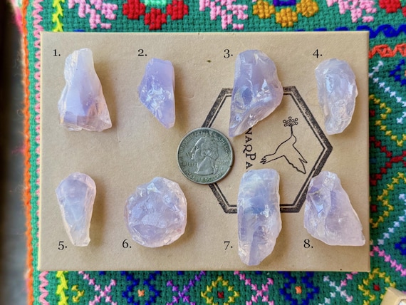 Lavender Moon Quartz, All Natural, Choose ONE of Eight, Emotional Healing & Angelic Contact, Brejinho Mine, Bahia, Brazil B009