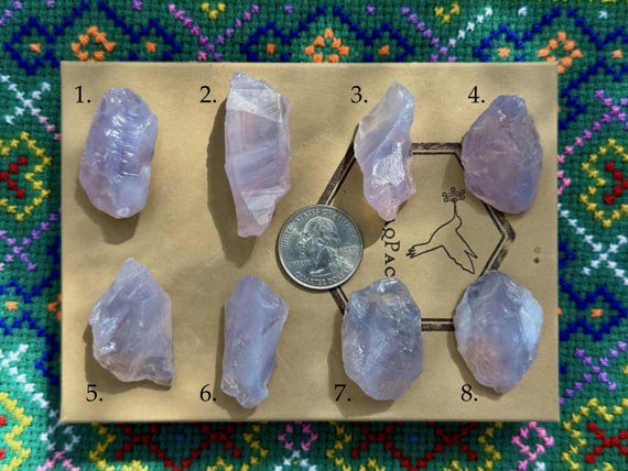 Lavender Moon Quartz, Choose ONE of Eight, Emotional Healing & Angelic Contact, Minas Gerais, Brazil B671