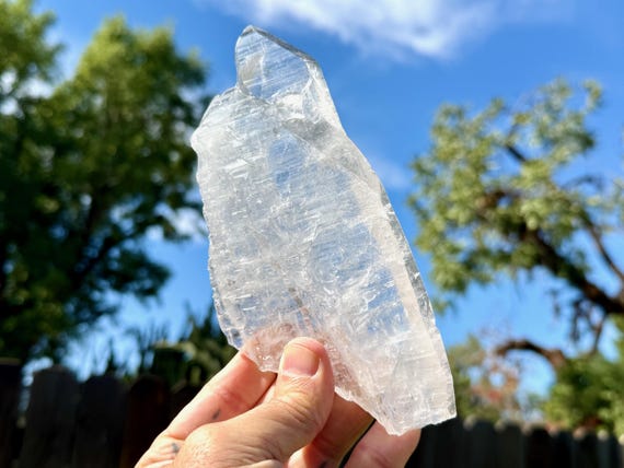 Lemurian Quartz, Galactic Key Formation, 464g, New Find, Fully Terminated Lemurian, Bahia, Brazil V106