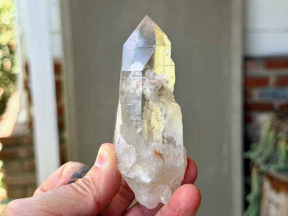 White Phantom Lemurian Quartz, Water Clear, 206g, New Find, Angelic Contact & Purification, Diamantina, Minas Gerais, Brazil V494