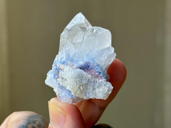 Dumortierite Quartz, 42g, New Find, Third Eye & Throat Chakra, Enhance Lucid Dreaming, Bahia, Brazil T415