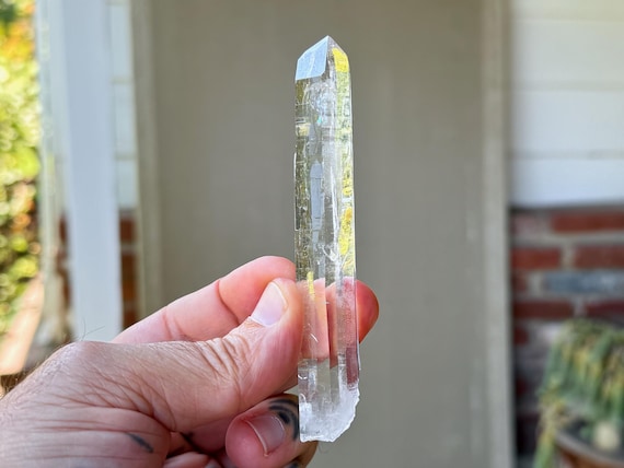 Cathedral Laser Quartz, Water Clear, 48g, Lightbrary Crystal, Akashic Record Access, Diamantina, Minas Gerais, Brazil T401