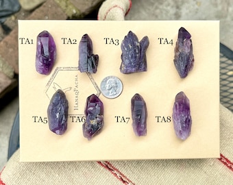 Tutu Amethyst from Nigeria, Choose ONE of Eight, Third Eye & Crown Chakra Crystals R022