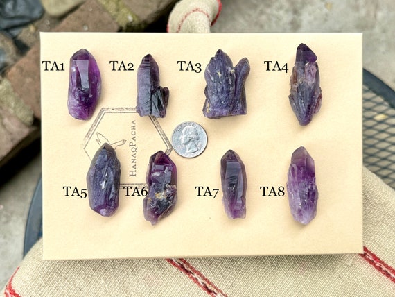 Tutu Amethyst from Nigeria, Choose ONE of Eight, Third Eye & Crown Chakra Crystals R022