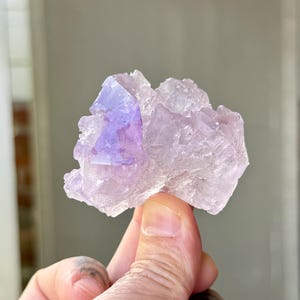 Lilac Amethyst Dissolution Quartz with Crystalline Hydrothermal Etchings, 101g, New Find, Spiritual Evolution, Pernambuco, Brazil W611