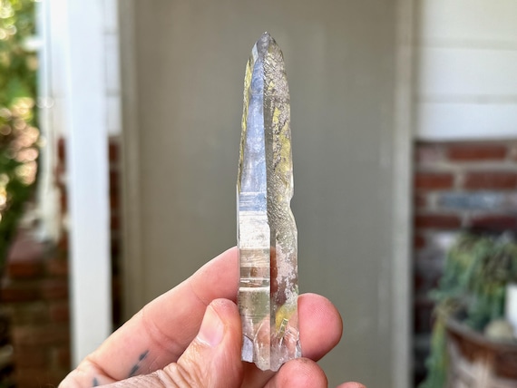 Sirian Starbrary Quartz with Time Link, 49g, Water Clear Quartz w/ Extraterrestrial Glyphs, Minas Gerais, Brazil T849