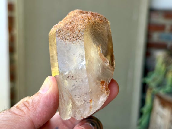 White Amphibole Smoky Quartz, 172g, New Find, Third Eye & Crown Chakra, Guardian Angels, Diamantina, Minas Gerais, Brazil A968