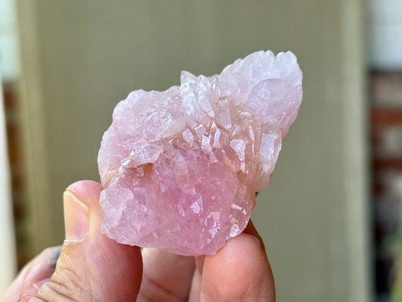 Canga Rose Quartz, 70g, New Find, High-Grade, Crystallized Rose Quartz, Taquaral, Minas Gerais, Brazil T618