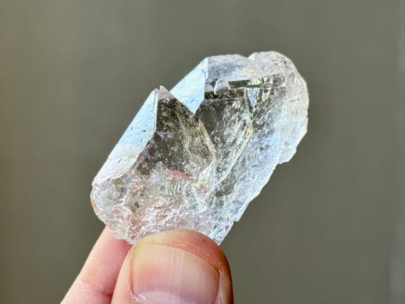 Cathedral Ice Quartz, Water Clear & Tabby Formation, 35g, New Find, Diamantina, Minas Gerais, Brazil A031