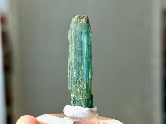 Bicolor Blue-Green Tourmaline, Aricanga Mine, 7.6g, New Find, São Jose do Safira, Minas Gerais, Brazil A630