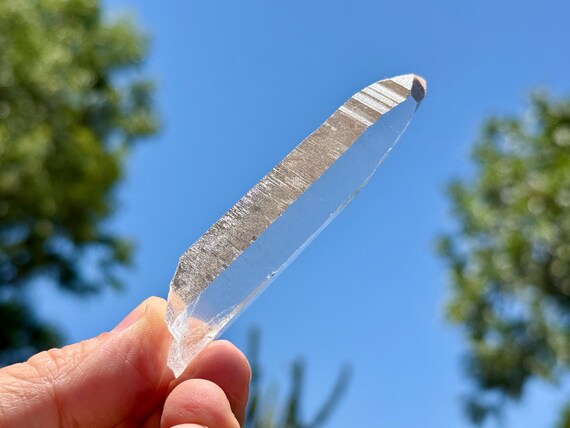 Lemurian Quartz, Isis Crystal with Time Link, 44g, New Find, AAA Water Clear Lemurian, Bahia, Brazil T167