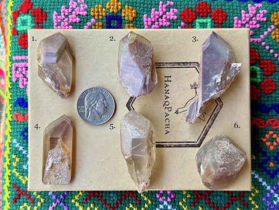 Green Chlorite & Pink Lithium Phantom Quartz, Choose ONE of Six, Heart Healing and Calming Energy, Bahia, Brazil T977