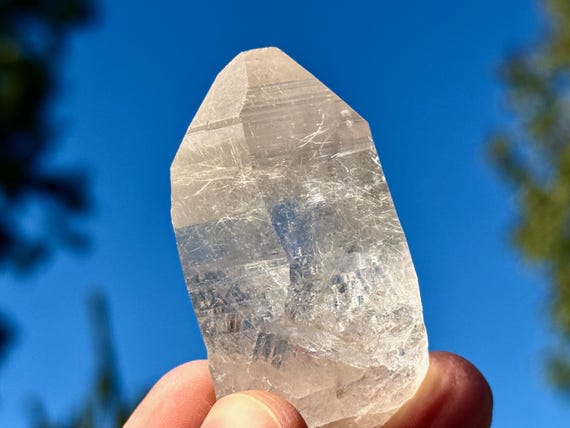 Lemurian Quartz with White Rutile Inclusions, 75g, New Find, Diamantina, Minas Gerais, Brazil T881