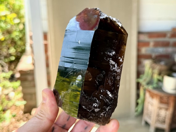 Morion Smoky Cathedral Quartz, 834g, New Find, Akashic Record, Diamantina, Minas Gerais, Brazil V482