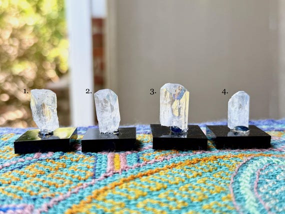 Danburite, High-Grade Crystals, Choose ONE of Four, Heart and Crown Chakra, Angelic Contact, San Luis Potosi, Mexico T284