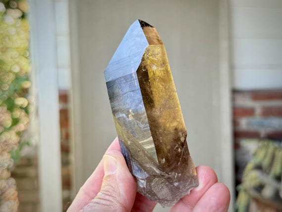 Smoky Laser Quartz from Diamantina with Unique Key Imprint, 259g, New Find, Highest Quality, Minas Gerais, Brazil W458