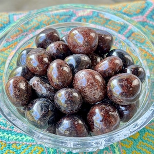 Red Garnet, Polished Garnet Tumbles, Root & Heart Chakra Connection, Stone to Remove Energetic Blockages