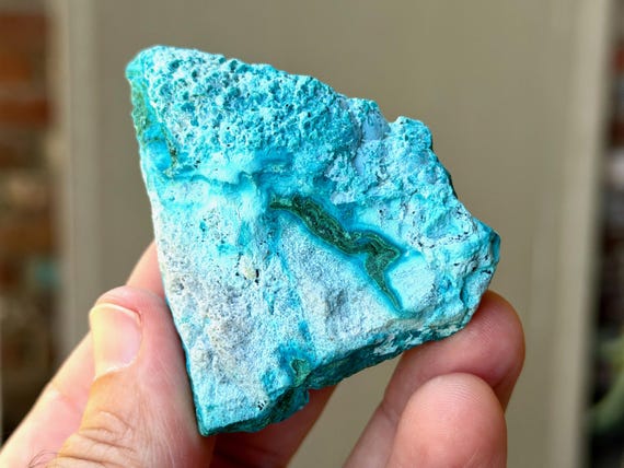 Chrysocolla & Malachite, Natural Raw and Unpolished, 112g, Throat Chakra, Congo, Africa B593