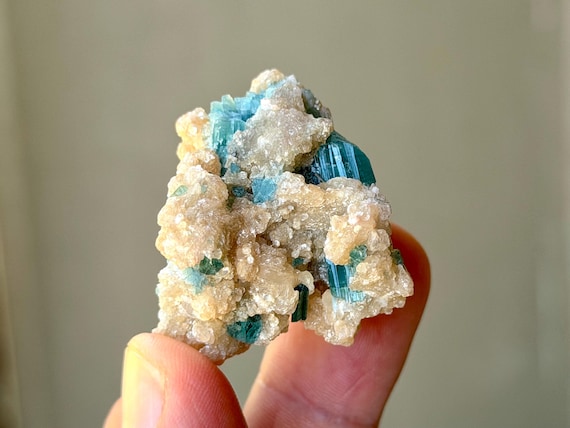 Blue Tourmaline & Golden Mica, 27g, Channeling and Mediumship, Aricanga Mine, Minas Gerais, Brazil B181