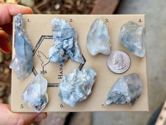 Blue Tara Quartz, Choose ONE of Seven, Intuition & Removing Obstacles, Itacambira, Minas Gerais, Brazil B240
