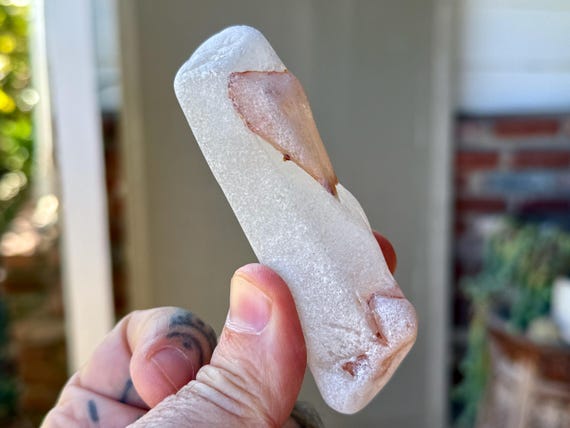 Seaglass Quartz, Naturally Smooth, Hydrothermal Crystal, 111g, Rare Find, Spiritual Transformation, Corinto, Minas Gerais, Brazil A179