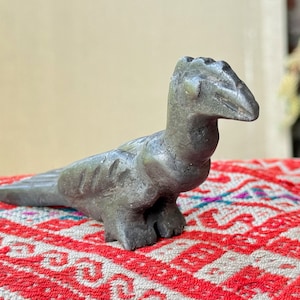 Incan Condor Statue, Hand Carved from Alleged Meteoric Black Metallic Rock Found in Peru&#39;s Sacred Mountains by Artis Ruben Layme