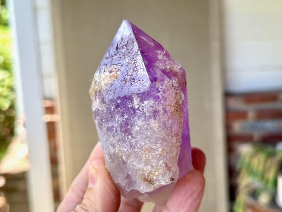 Amethyst, All Natural with Etched Facets, 495g, New Find, Third Eye Chakra, Spiritual Purification, Bolivia W912