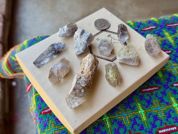 Kaolinite & Lodolite Quartz Lot, 10 pcs, Purification and Detoxification, Corinto, Minas Gerais, Brazil WS274