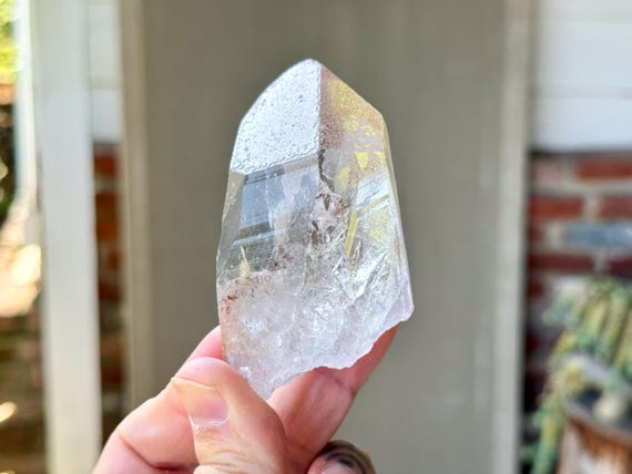 Lemurian Quartz with Pinkish White Frost, Water Clear, 213g, Serra do Cabral, Minas Gerais, Brazil X267