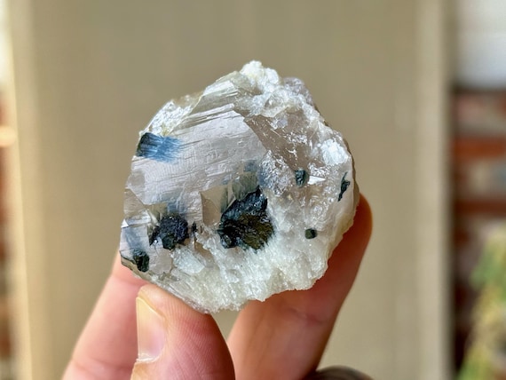 Smoky Quartz with Blue-Green Tourmaline, 98g, New Find, Natural Spirits & Purification, Coronel Murta, Minas Gerais, Brazil T068