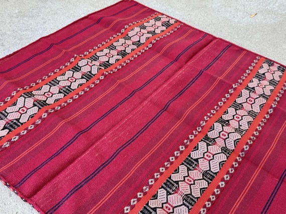 Shamanic Manta Cloth, 22" x 24," Handwoven Andean Mesa Cloth for Plant Medicine Ceremony, Handmade in Chawaytiri, Peru