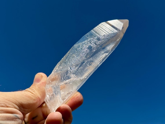 Lemurian Quartz, Water Clear, 237g, New Find, Bahia, Brazil V735