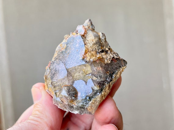 Shaman's Dream Quartz with Colorful Lodolite Inclusions, 150g, New Find, Nature Spirits, Shamanic Journey, Brazil X695