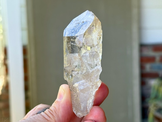 Cathedral Ice Quartz, Water Clear & Hydrothermally Etched, 119g, New Find, Diamantina, Minas Gerais, Brazil T630