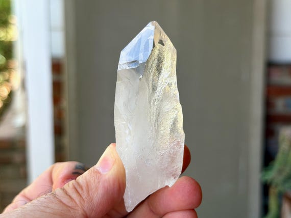 Cathedral Quartz, Water Clear, 86g, Old Find, Lightbrary Crystal, Akashic Record, Jenipapo, Minas Gerais, Brazil B103