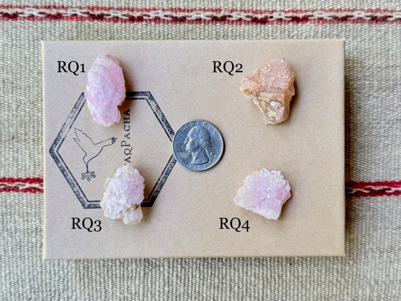 Canga Rose Quartz, Choose ONE of Four, Rose Quartz in Crystalline Formations, Heart Chakra, Love and Sensuality, Piaui, Brazil R355