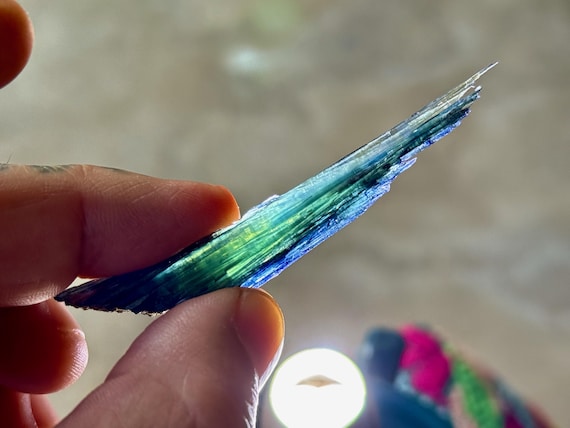 Vivianite, Blue & Green Color, Natural Formation, 5g, New Find, Heart Chakra, Visualization and Forgiveness, Amazonas, Brazil A295