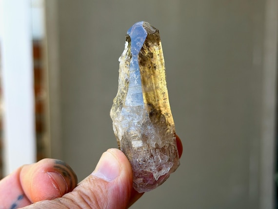 Enhydro Smoky Brandberg Quartz, Moving Water Bubble, 40g, Erongo, Namibia B205