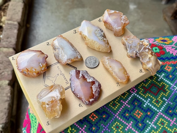 Carnelian Agate, Semi-Polished, Choose ONE of Eight, Stimulating Energy & Empowerment, Java, Indonesia T828