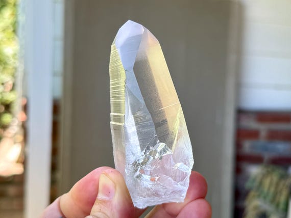 Blue Needle Lemurian Quartz, Channeling Formation, 197g, New Find, Bahia, Brazil W087