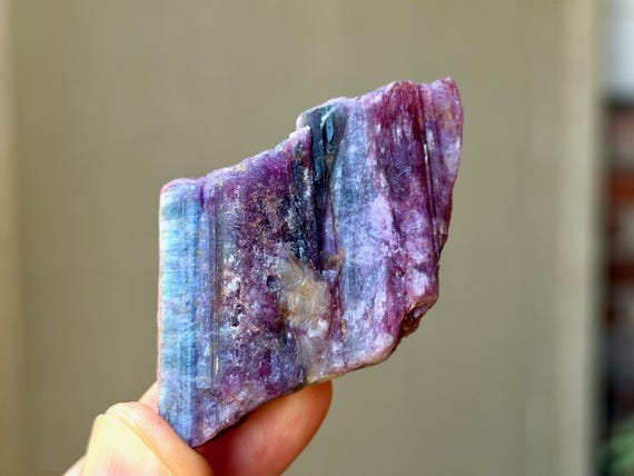 Paraiba Tourmaline, Bicolor Pink & Blue, 35g, New Find, Rio Grande Del Norte, Brazil B328