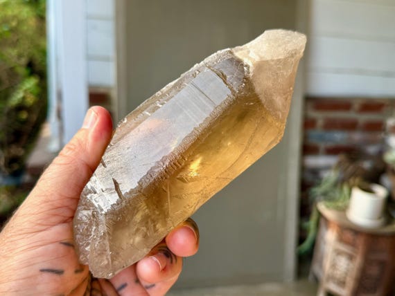 Cruzeiro Citrine, Hydrothermally Etched, 625g, Old Find, Minas Gerais, Brazil V717