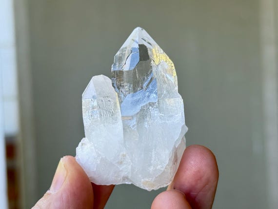 Cathedral Quartz, Mother & Child Formation, 72g, Old Find, Lightbrary Quartz, Akashic Record, Jenipapo, Minas Gerais, Brazil T988