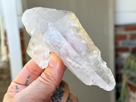 Lemurian Quartz, Mother & Child, Galactic Key Formation, 232g, New Find, Fully Terminated, Bahia, Brazil T603